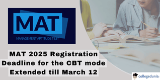 MAT 2025 Registration Deadline for the CBT mode Exam Extended till March 12